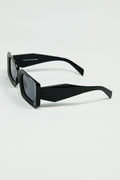 Black Square Sunglasses With