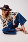 Button Front Jean in