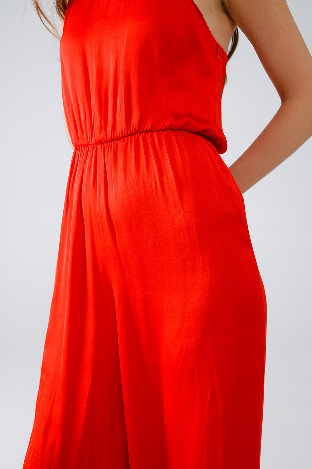 Drapped One Shoulder Jumpsuit