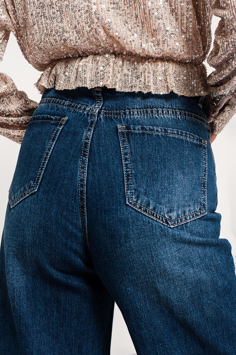 Fray Hem Cropped Jeans