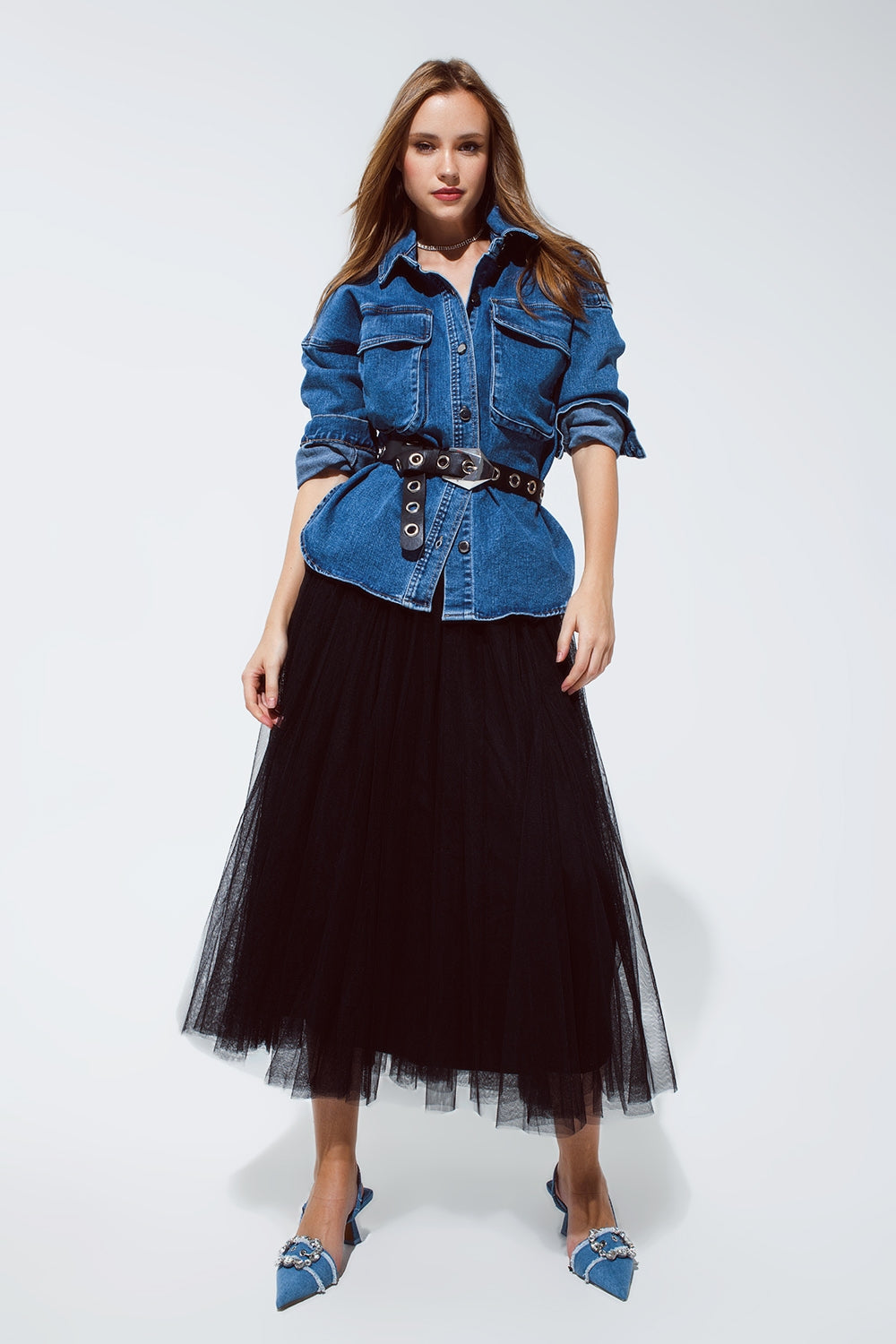 Oversized Denim Jacket With