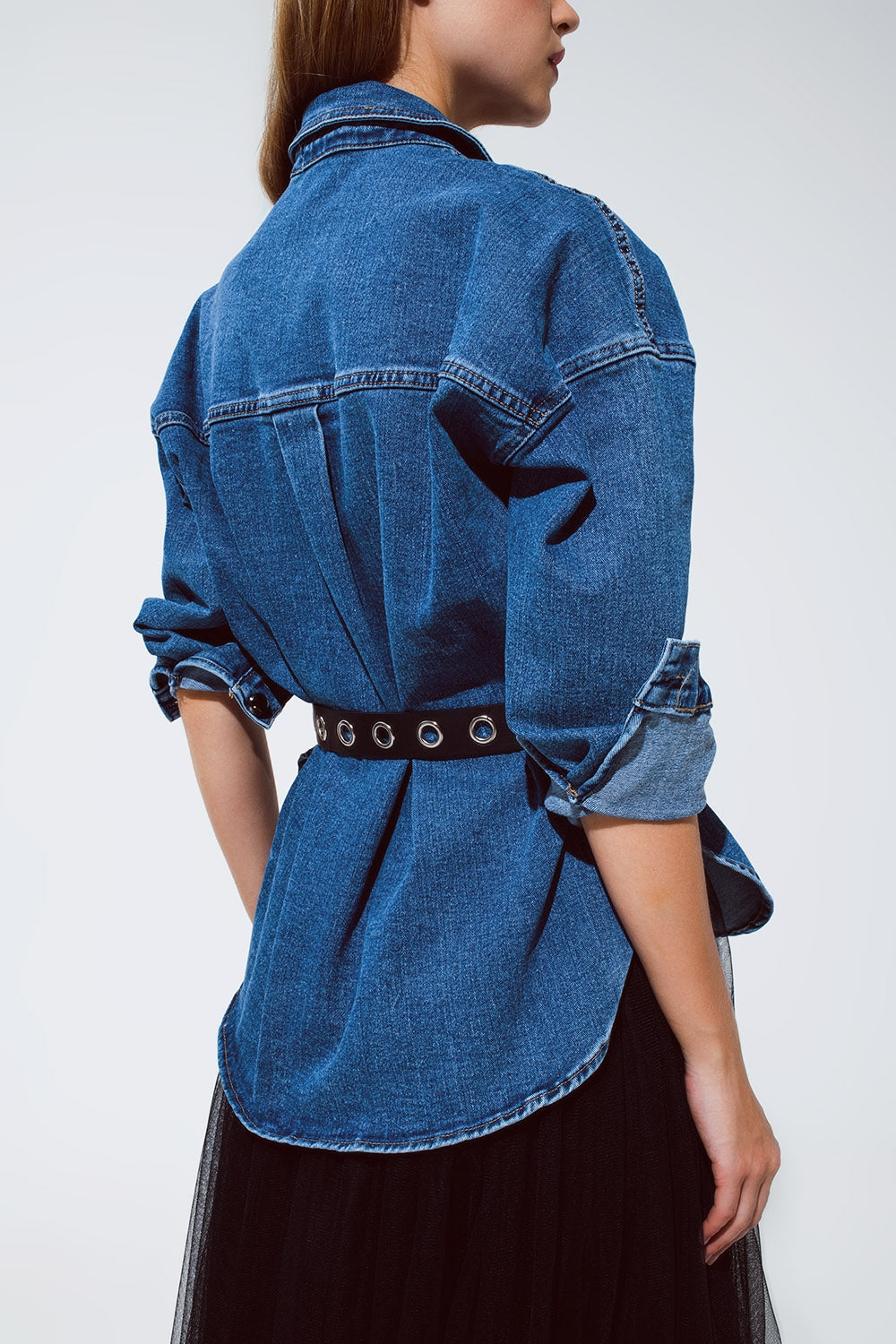 Oversized Denim Jacket With