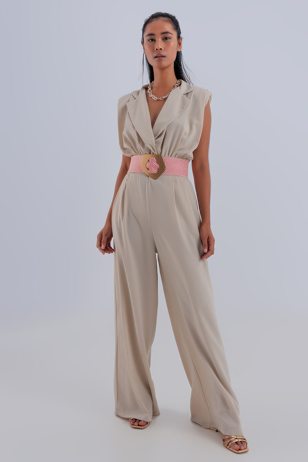 Wide Leg Jumpsuit in